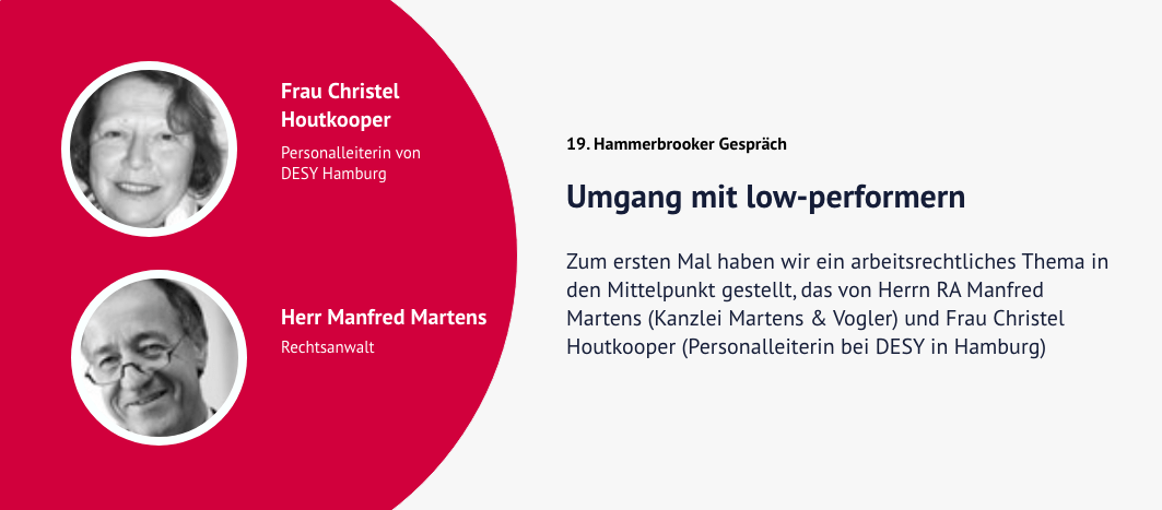 19. Hammerbrooker Gespräch – Christel Houtkooper & Manfred Martens