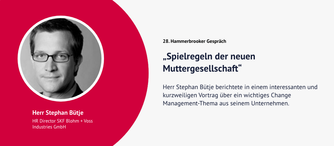 28. Hammerbrooker Gespräch – Stephan Bütje