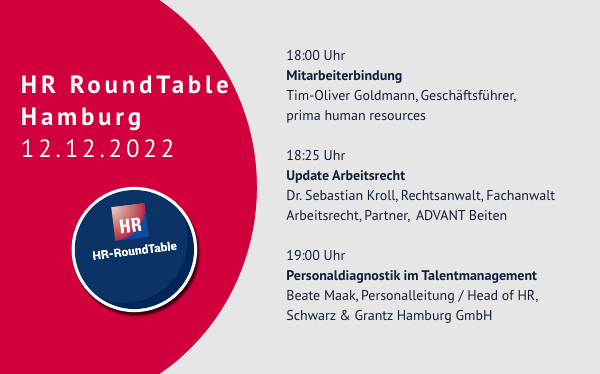 HR-RoundTable Hamburg am 12. Dezember 2022