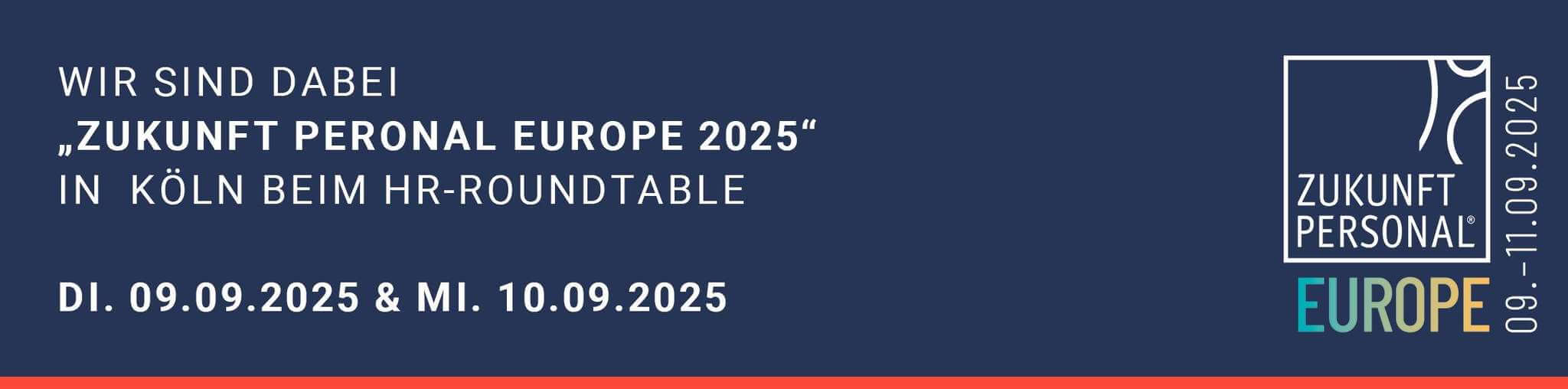 Wir sind dabei Zukunft Peronal Europe 2025